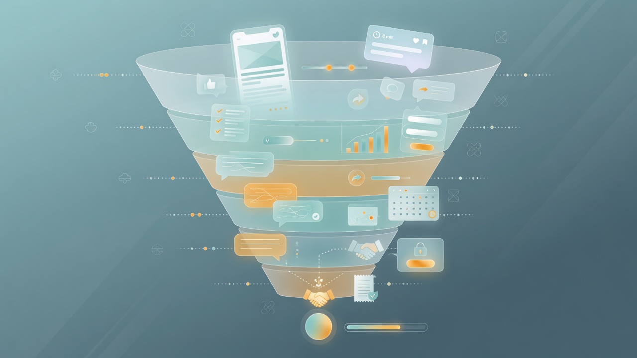 Conversion Funnel Optimization Diagram